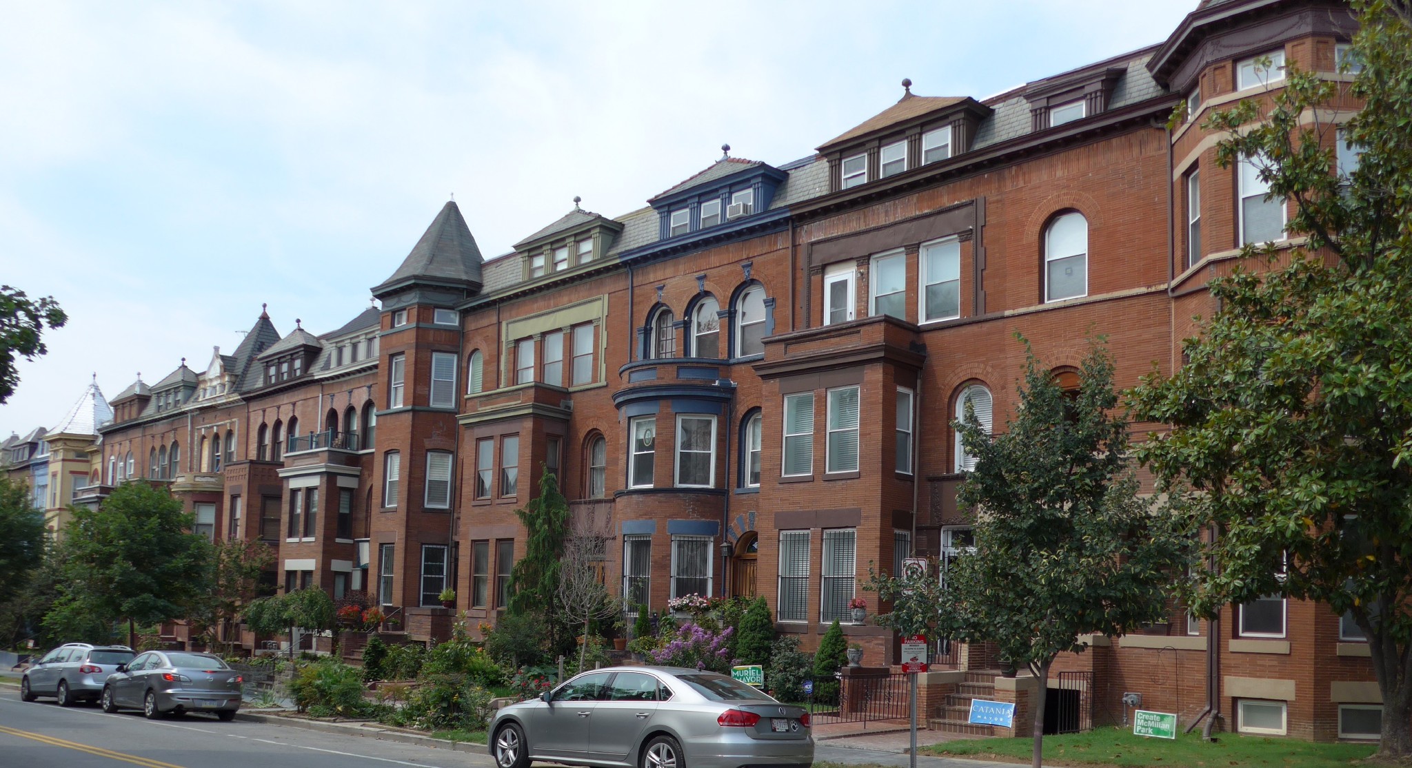 The 1868 rowhouses built into Bloomingdale's